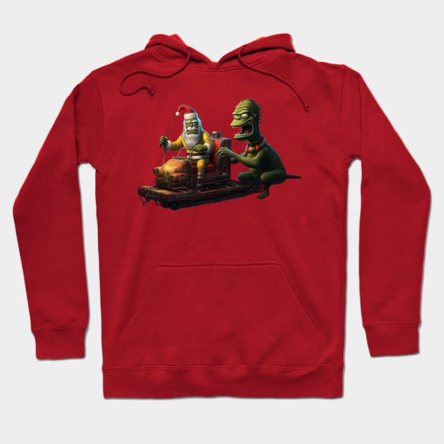 Bad Santa Hoodie by TooplesArt